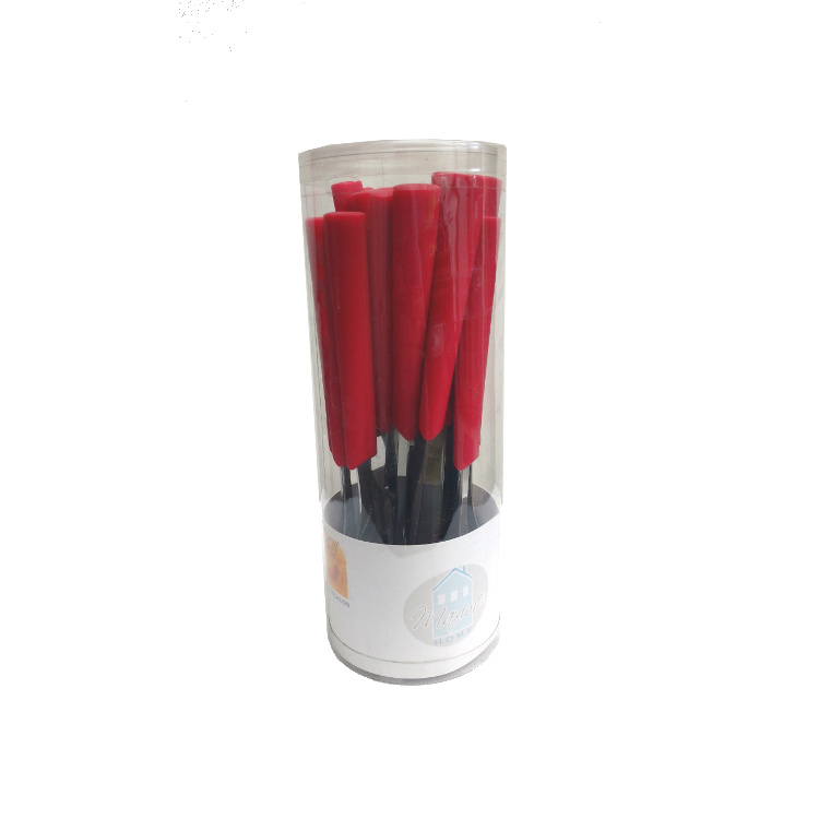 Maxime home set 8 messen en vorken rood